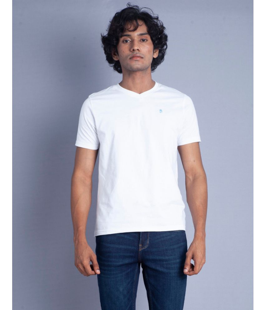     			Notamm - White Cotton Regular Fit Men's T-Shirt ( Pack of 1 )