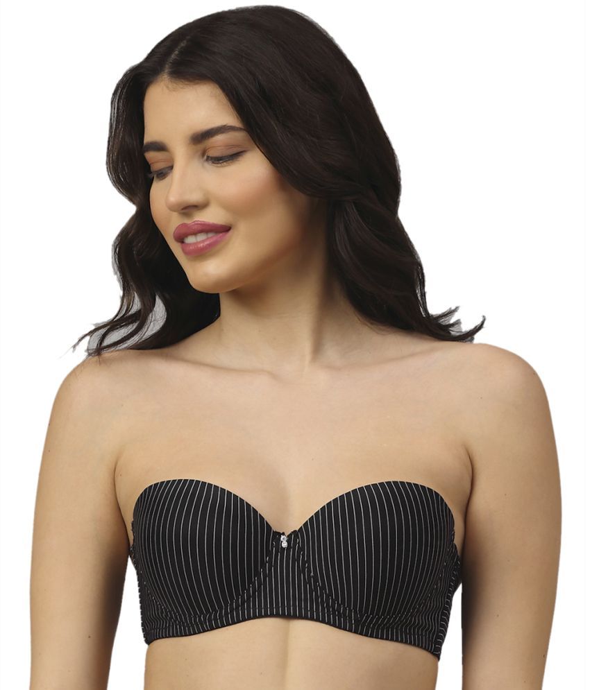     			PrettyCat - Black Polyester Lightly Padded Women's Balconette Bra ( Pack of 1 )