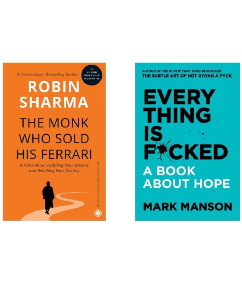     			( Combo Of 2 Books ) The Monk Who Sold His Frrari & Everything Is Fcked A Book About Hope Paperback , Book , English , By Robin Sharma & Mark Manson