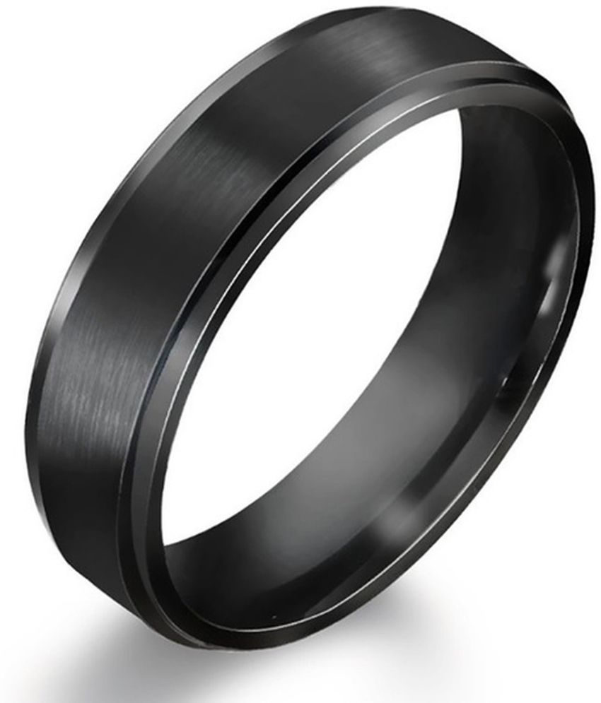     			HEER COLLECTION - Black Rings ( Pack of 1 )