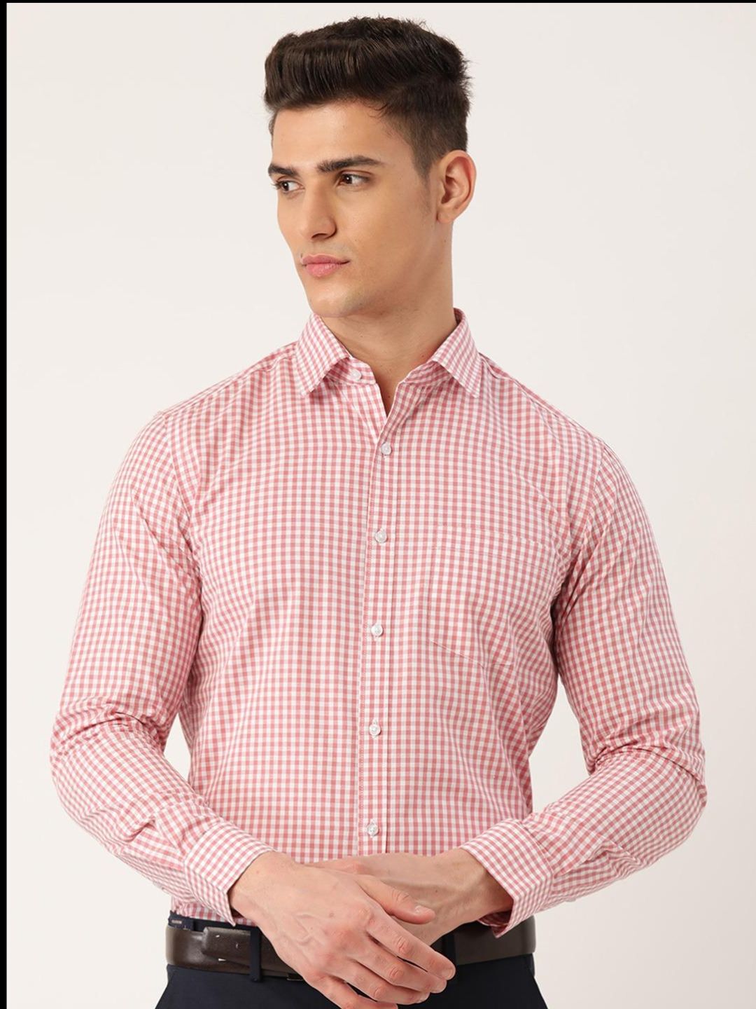     			IVOC - Pink Cotton Regular Fit Men's Formal Shirt ( Pack of 1 )