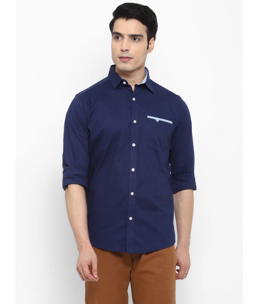    			Life Roads - Blue 100% Cotton Regular Fit Men's Casual Shirt ( Pack of 1 )