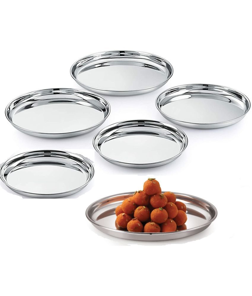     			Neelam 6 Pcs Stainless Steel Steel Full Plate