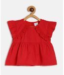 MINI KLUB Pack of 1 Baby Girls Cotton Top ( Red )