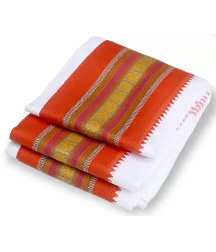     			Abhikram - Cotton Bath Towel ( Pack of 1 ) - Orange