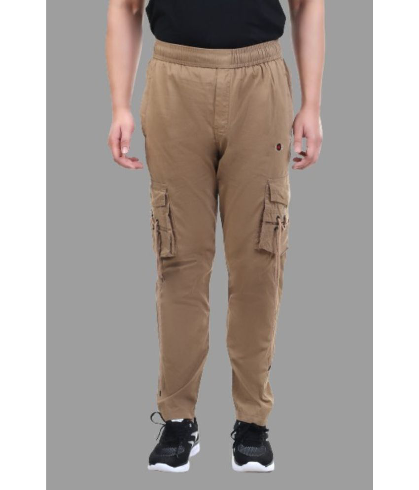    			Actoactivesports - Brown Cotton Blend Men's Sports Trackpants ( Pack of 1 )