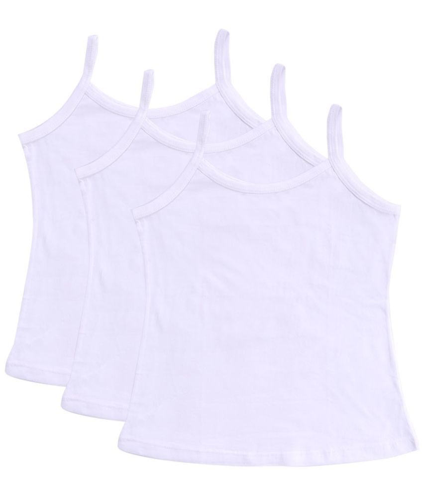     			Bodycare Girls Vest Dori Neck Sleeveless Pack Of 3-White.