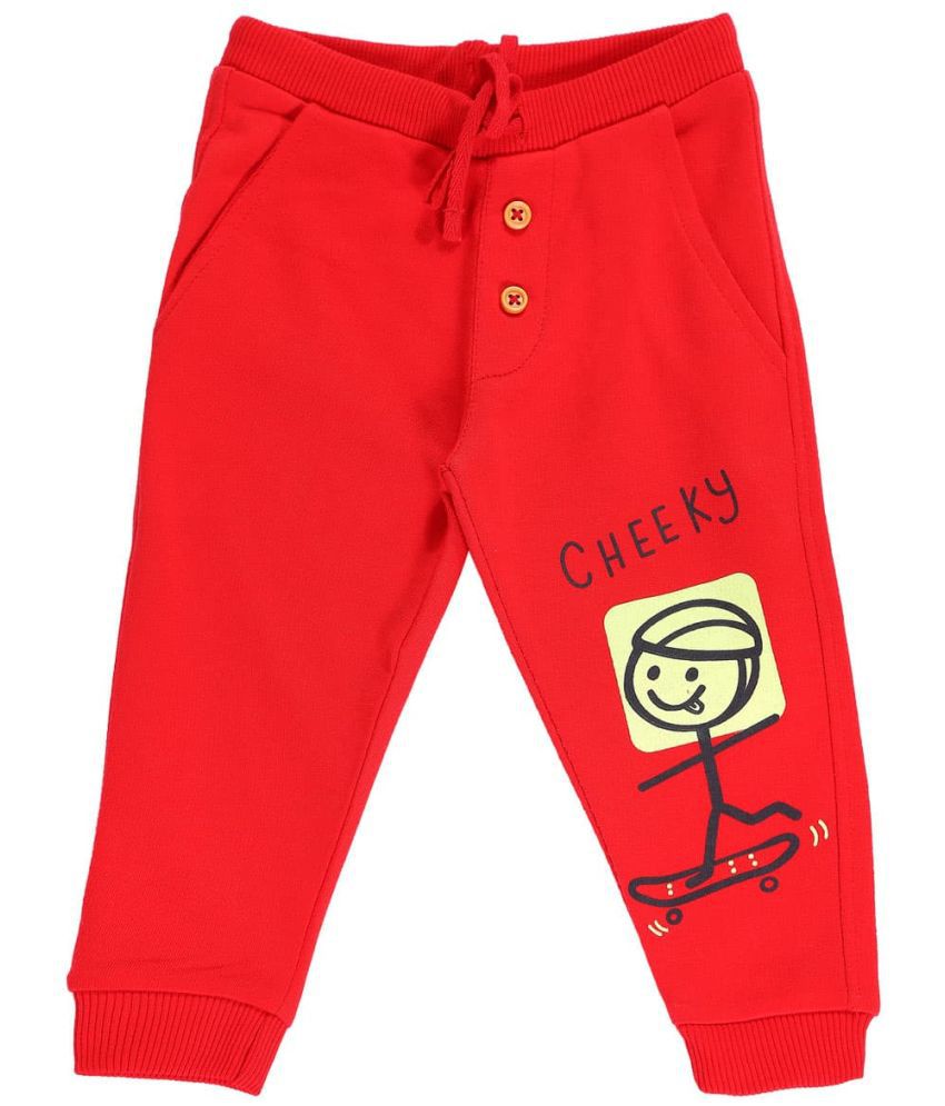     			Bodycare - Red Cotton Blend Trackpant For Baby Boy ( Pack of 1 )