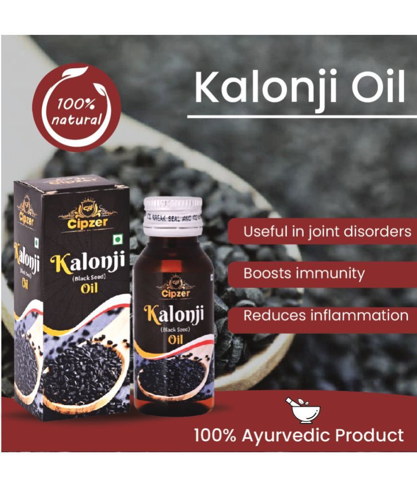     			Cipzer Kalonji (Black Seed) Oil Cold-Pressed for Skin Toning, Hair Growth & Joints Massage, 50ml