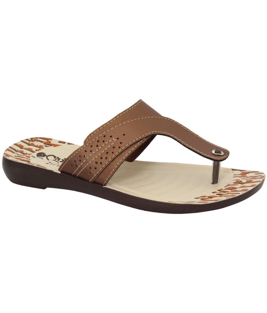     			Chips - Brown Women's Flats