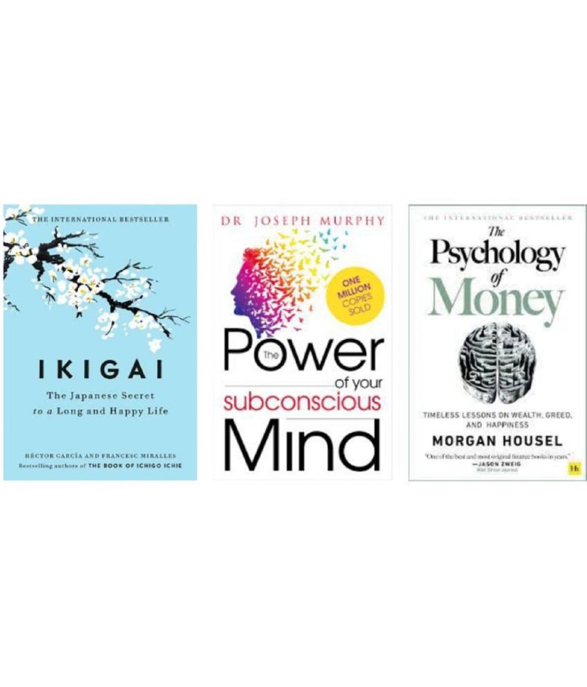     			(Combo of 3 books ) IKIGAI + Power Of Your Subconscious Mind +Psychology Of Money