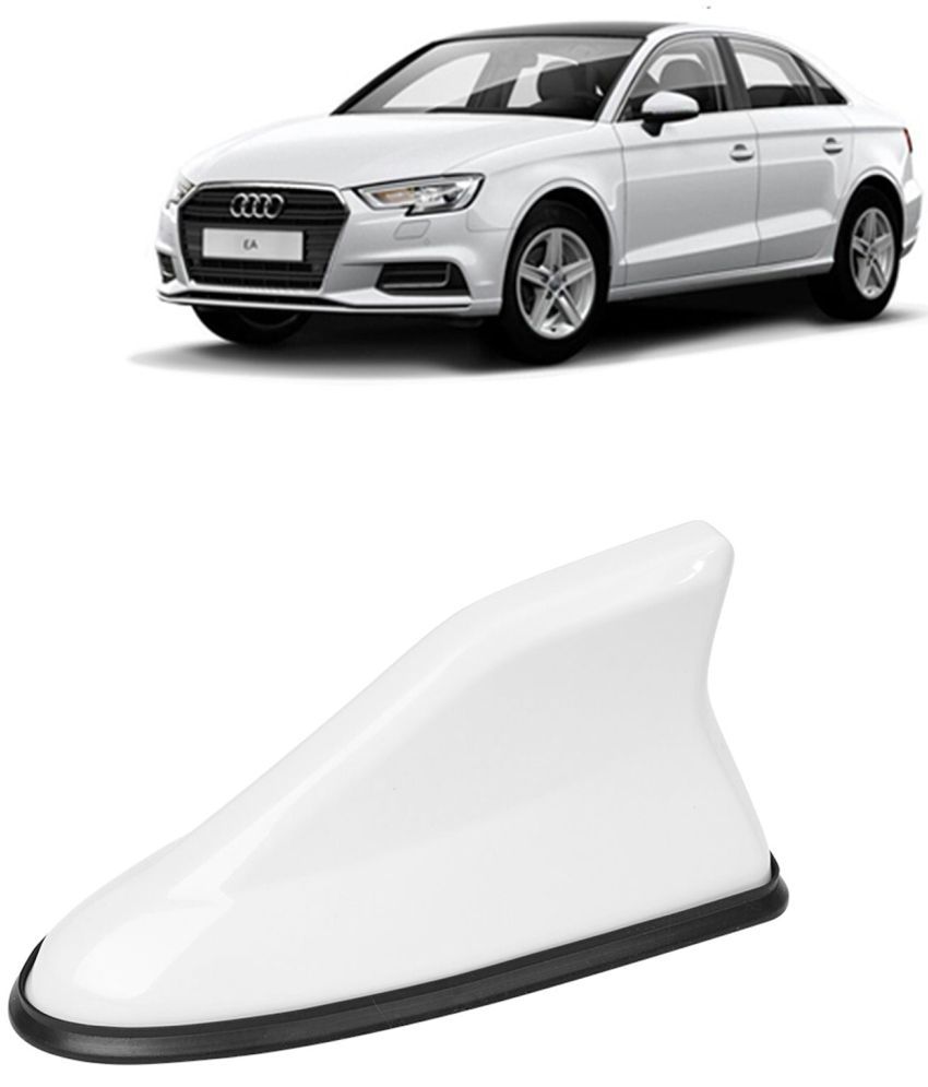     			Kingsway Shark Fin Antenna Roof Aerial Base AM FM Redio Signal, Replace Existing Car Antenna, Waterproof Rubber Ring with ABS Body, Universal Fit for Audi A3 2019 Onwards, 1 Piece - White