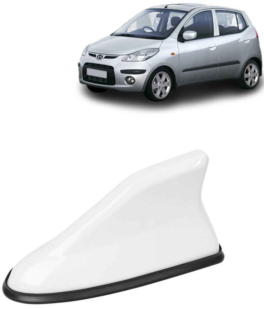     			Kingsway Shark Fin Antenna Roof Aerial Base AM FM Redio Signal, Replace Existing Car Antenna, Waterproof Rubber Ring with ABS Body, Universal Fit for Hyundai I10 2007 - 2010, 1 Piece - White