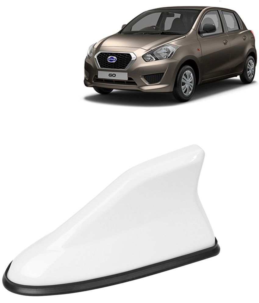     			Kingsway Shark Fin Antenna Roof Aerial Base AM FM Redio Signal, Replace Existing Car Antenna, Waterproof Rubber Ring with ABS Body, Universal Fit for Datsun Go 2014 Onwards, 1 Piece - White