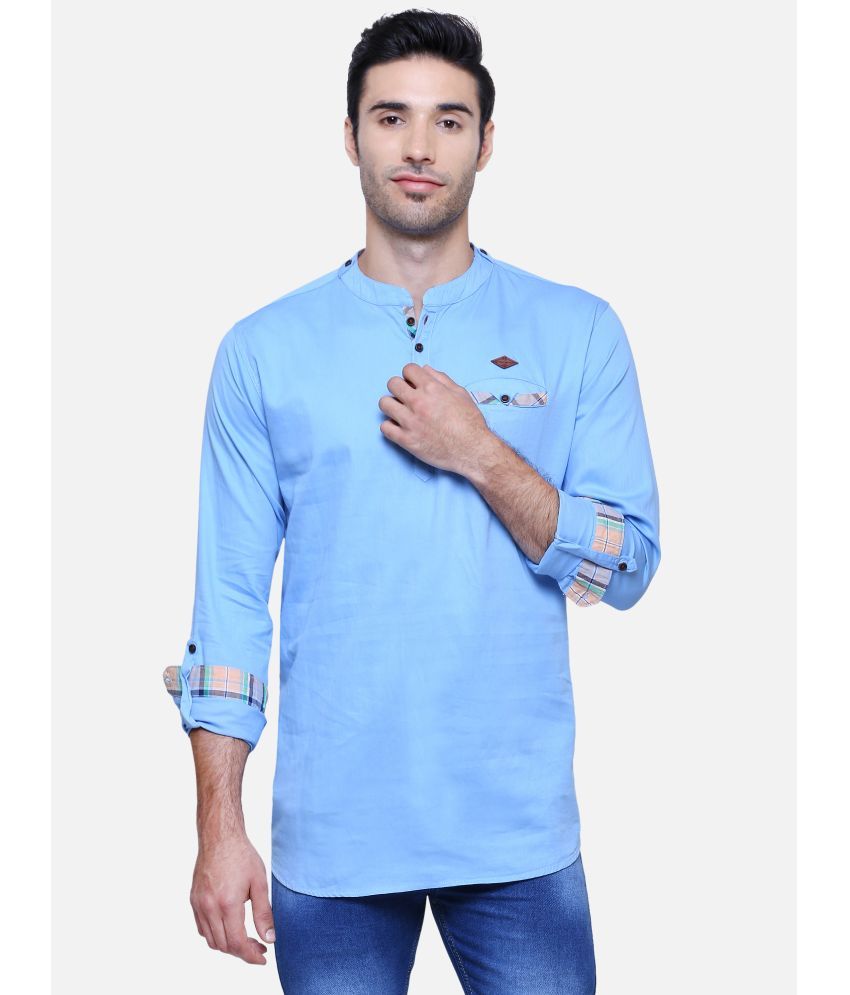     			Kuons Avenue - Blue Cotton Men's Regular Kurta ( Pack of 1 )