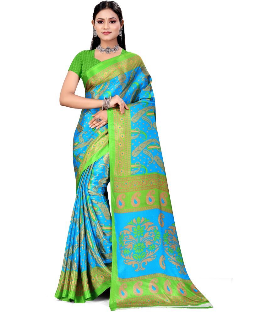     			LEELAVATI - Multicolor Crepe Saree With Blouse Piece ( Pack of 1 )