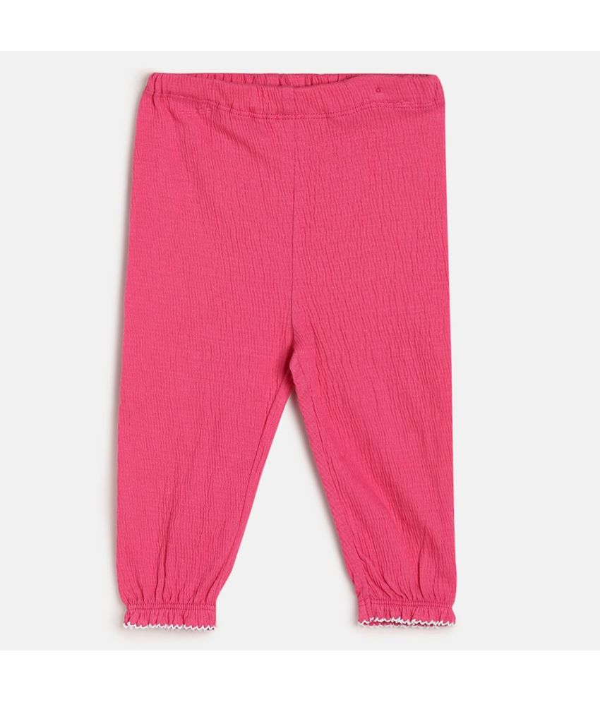     			MINI KLUB - Pink Cotton Legging For Baby Girl ( Pack of 1 )