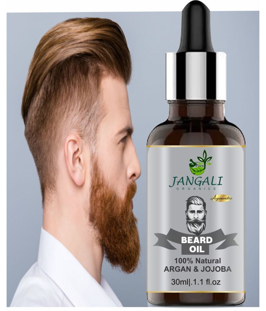     			PURE Jangali ORGANICS Lite Beard and Moustache Oil, 30 ml | Non-Sticky, Light Beard Oil