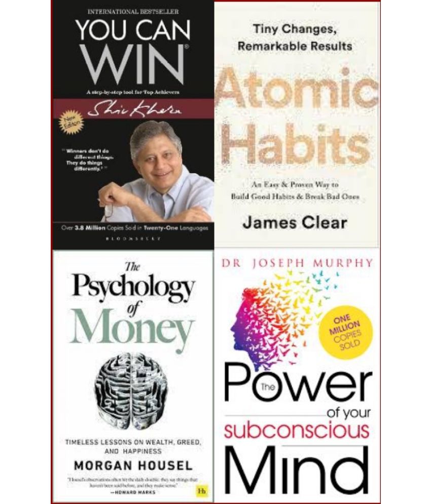     			You Can Win + Atomic Habits + The Psychology of Money + The Power of your subconscious mind