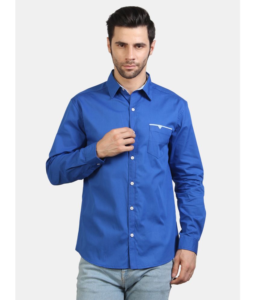    			liferoads - Blue Cotton Slim Fit Men's Formal Shirt ( Pack of 1 )