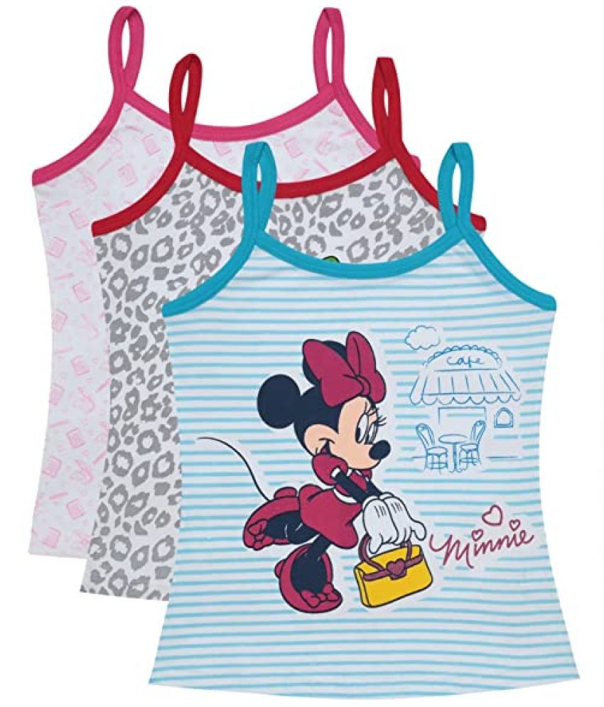     			BODYCARE Minnie & Friends Girls Vest Pack Of 3-Assorted