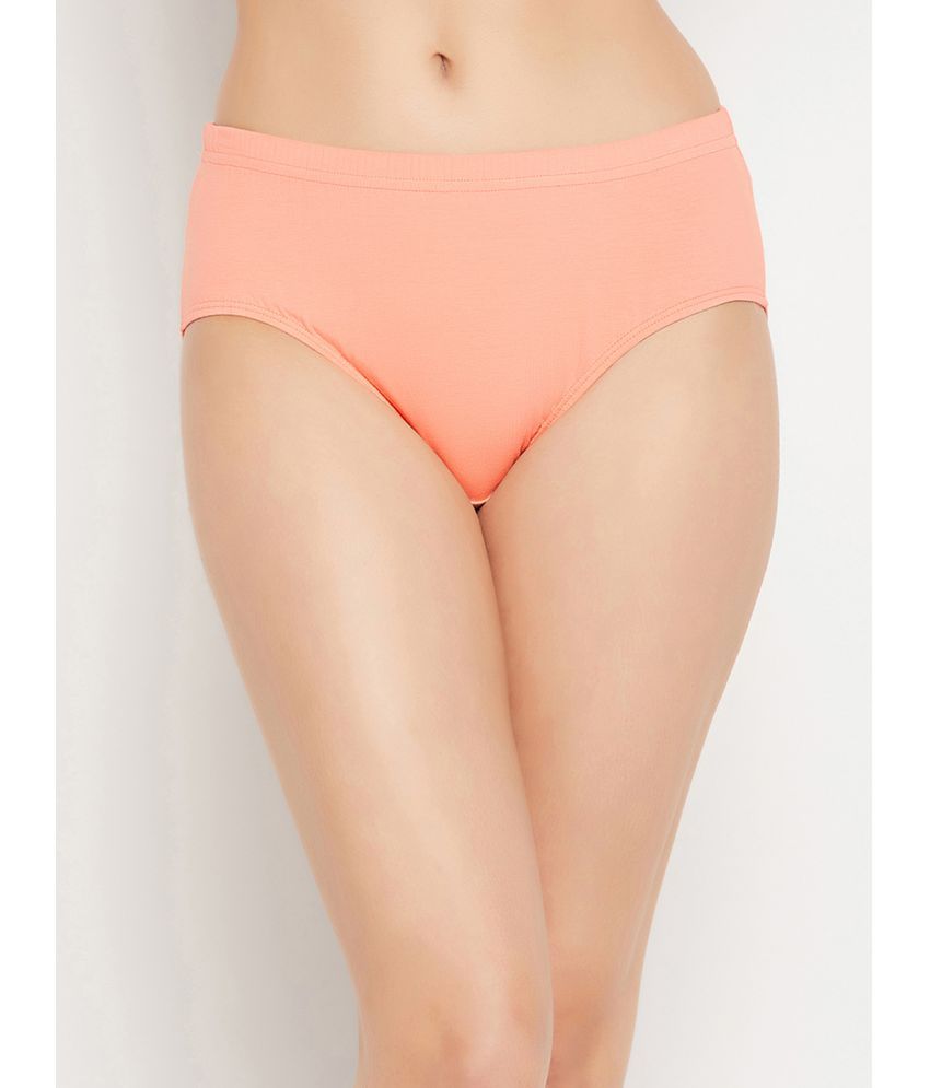     			Clovia Cotton Solid Women's Briefs ( Peach )