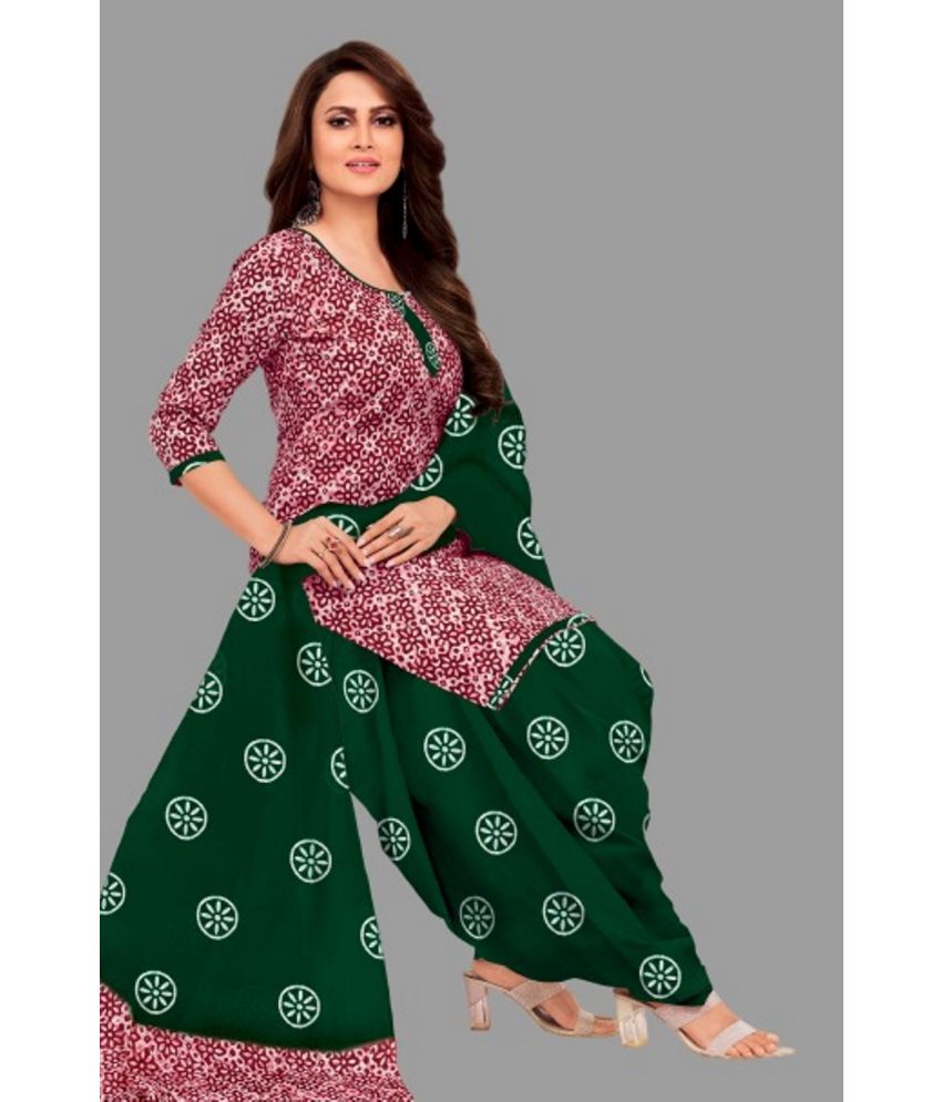     			SIMMU - Unstitched Maroon Cotton Dress Material ( Pack of 1 )