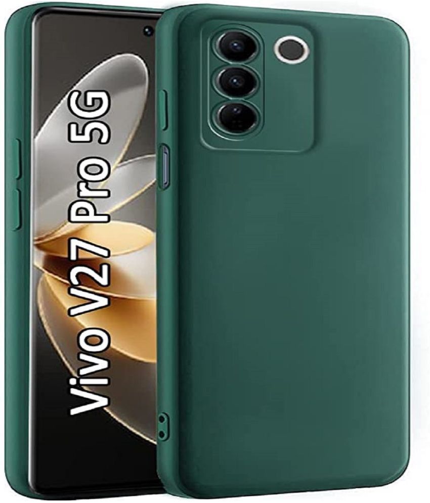     			Case Vault Covers - Plain Cases Compatible For Silicon Vivo V27 Pro ( Pack of 1 )