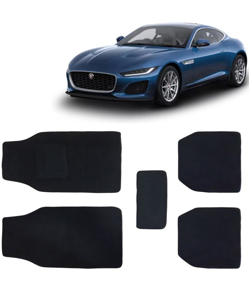     			Kingsway Carpet Style Universal Car Mats for F Type, 2020 Onwards Model, Black Color Anti Slip Car Floor Foot Mats, Complete Set of 5 Piece, Executive Series