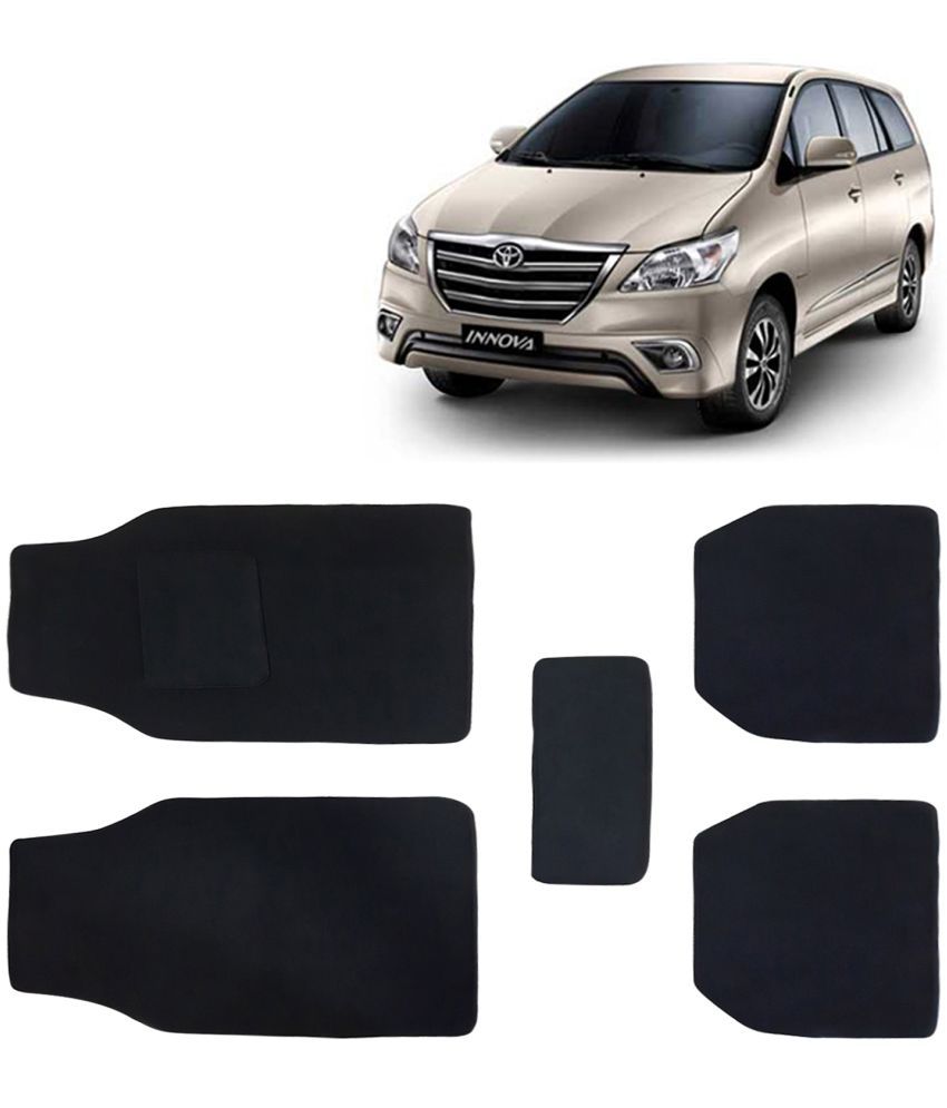     			Kingsway Carpet Style Universal Car Mats for Toyota Innova, 2012 - 2015 Model, Black Color Anti Slip Car Floor Foot Mats, Complete Set of 5 Piece, Executive Series