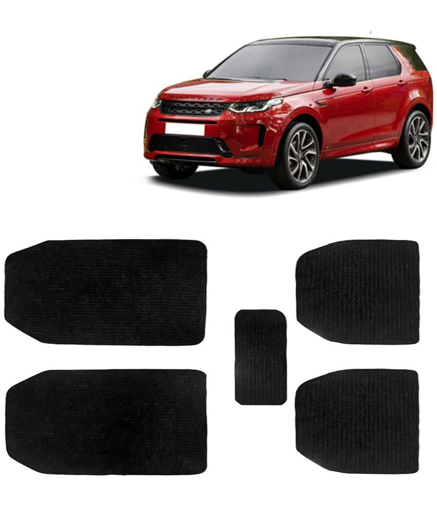     			Kingsway Carpet Style Universal Car Mats for Land Rover Discovery Sport, 2020 Onwards Model, Black Color Anti Slip Car Floor Foot Mats, Complete Set of 5 Piece, Premium Series