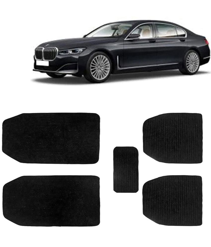     			Kingsway Carpet Style Universal Car Mats for BMW 7 Series, 2018 Onwards Model, Black Color Anti Slip Car Floor Foot Mats, Complete Set of 5 Piece, Premium Series