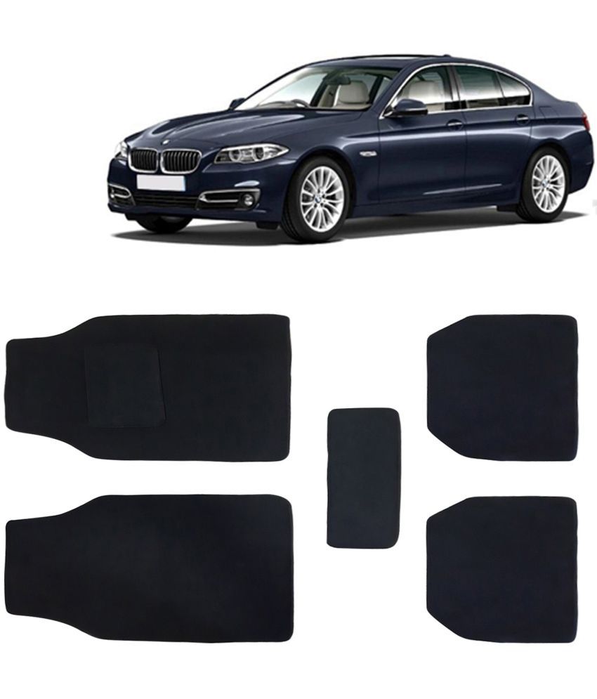     			Kingsway Carpet Style Universal Car Mats for BMW 5 Series, 2015 - 2018 Model, Black Color Anti Slip Car Floor Foot Mats, Complete Set of 5 Piece, Executive Series