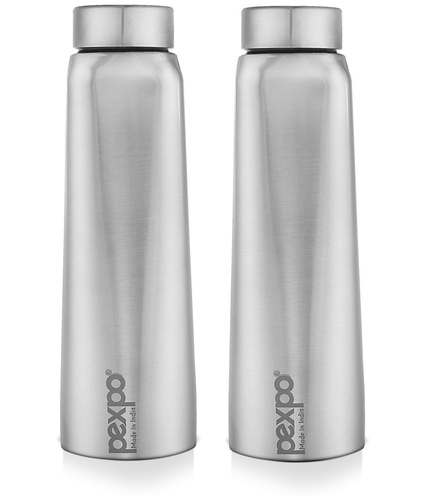     			Pexpo - VERTIGO 750ml Silver Water Bottle 750ml mL ( Set of 2 )