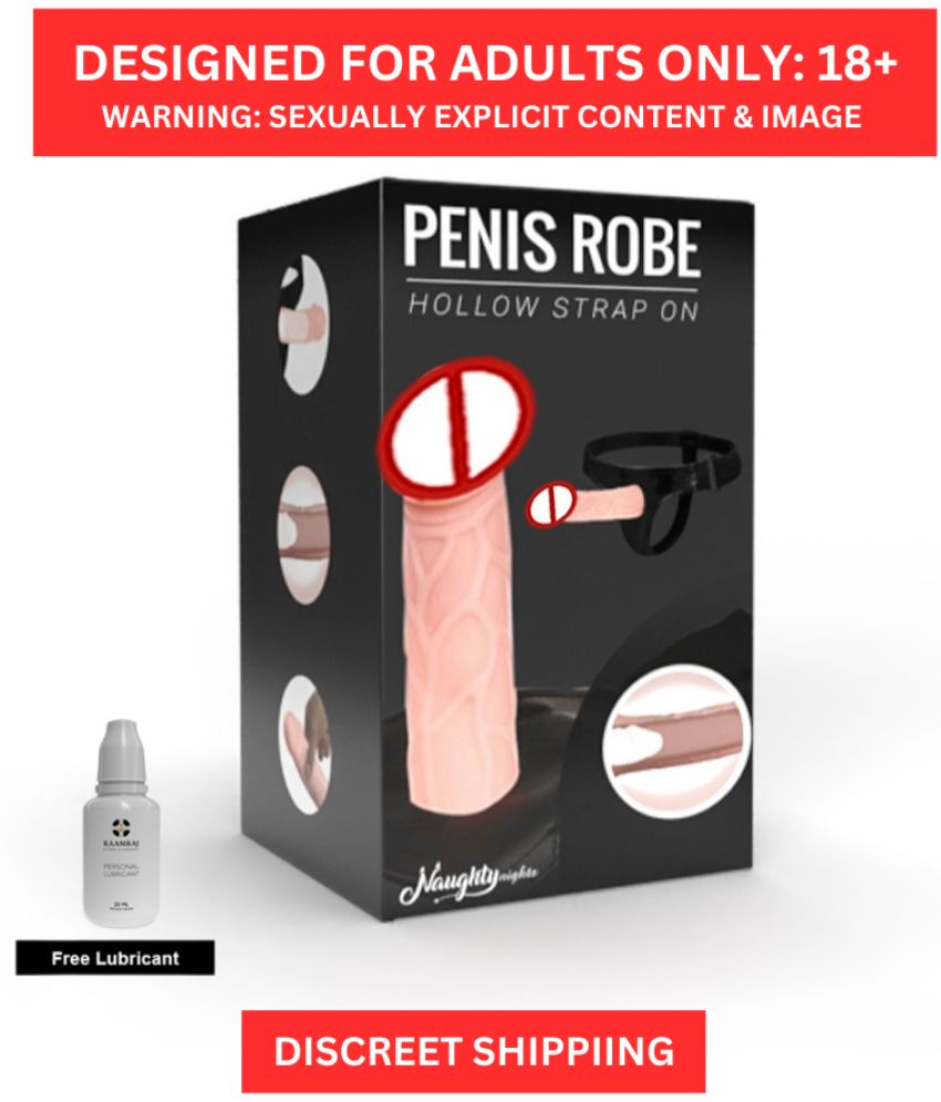     			Realistic Hollow Strap On Dildo with free lubricant