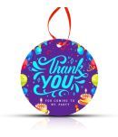 Zyozi Thank You Tags,Multicolour Round Gift Tags with String for Wedding Birthday Party Baby Shower (Pack of 56)