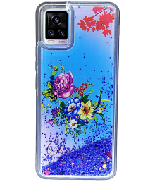 NBOX - Multicolor Printed Back Cover Silicon Compatible For Vivo V20 ( Pack of 1 )