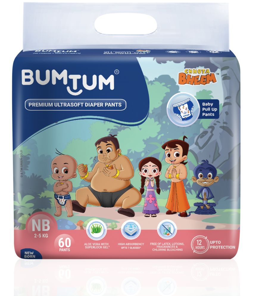 BUMTUM - New Born/XS Diaper Pants ( Pack of 1 )