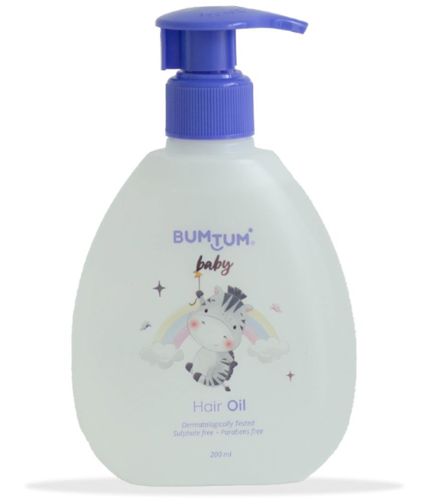 Bumtum Baby Hair Oil, Non-sticky, Paraben & Sulfate Free, Derma Tested - 200 ml