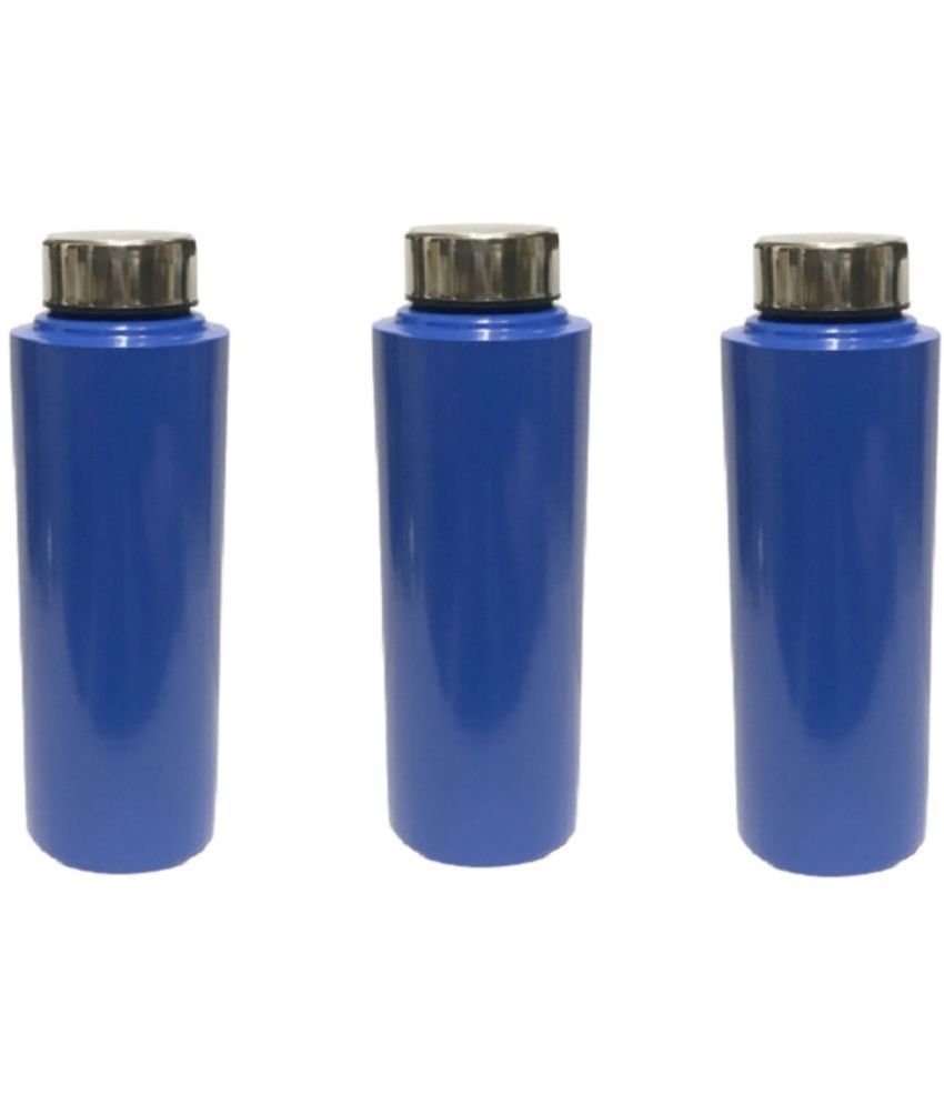     			Dynore - Navy Blue Water Bottle 900 mL ( Set of 3 )