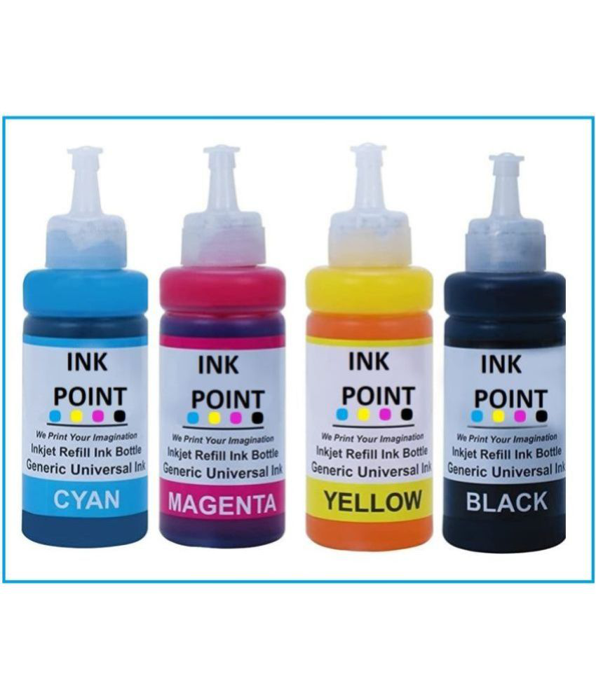     			INK POINT Multicolor Four bottles Refill Kit for T664 Compatible For L1300,L130,L310,220,L210,L100,L380,L361,L405,L485,L565