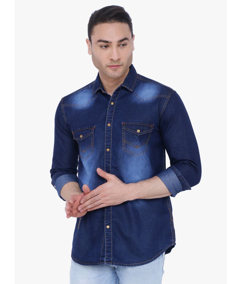     			Kuons Avenue - Blue Denim Regular Fit Men's Casual Shirt ( Pack of 1 )
