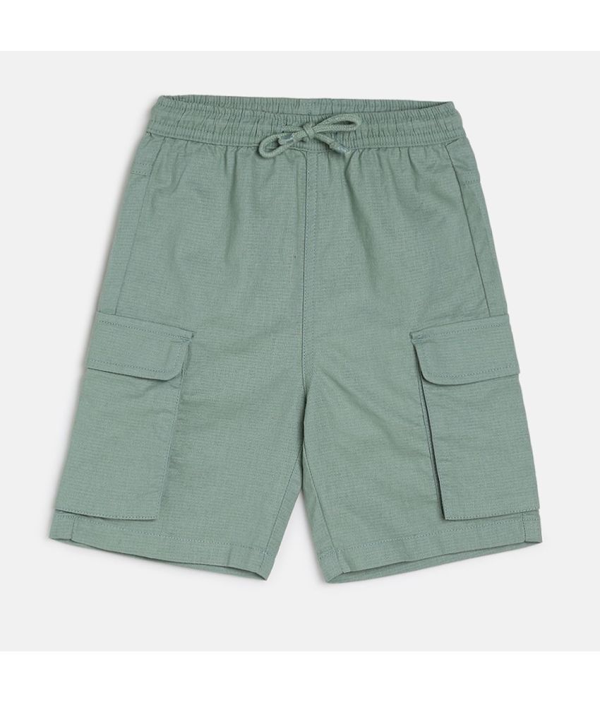     			MINI KLUB Pack of 1 Cotton Shorts For Boys ( Green )