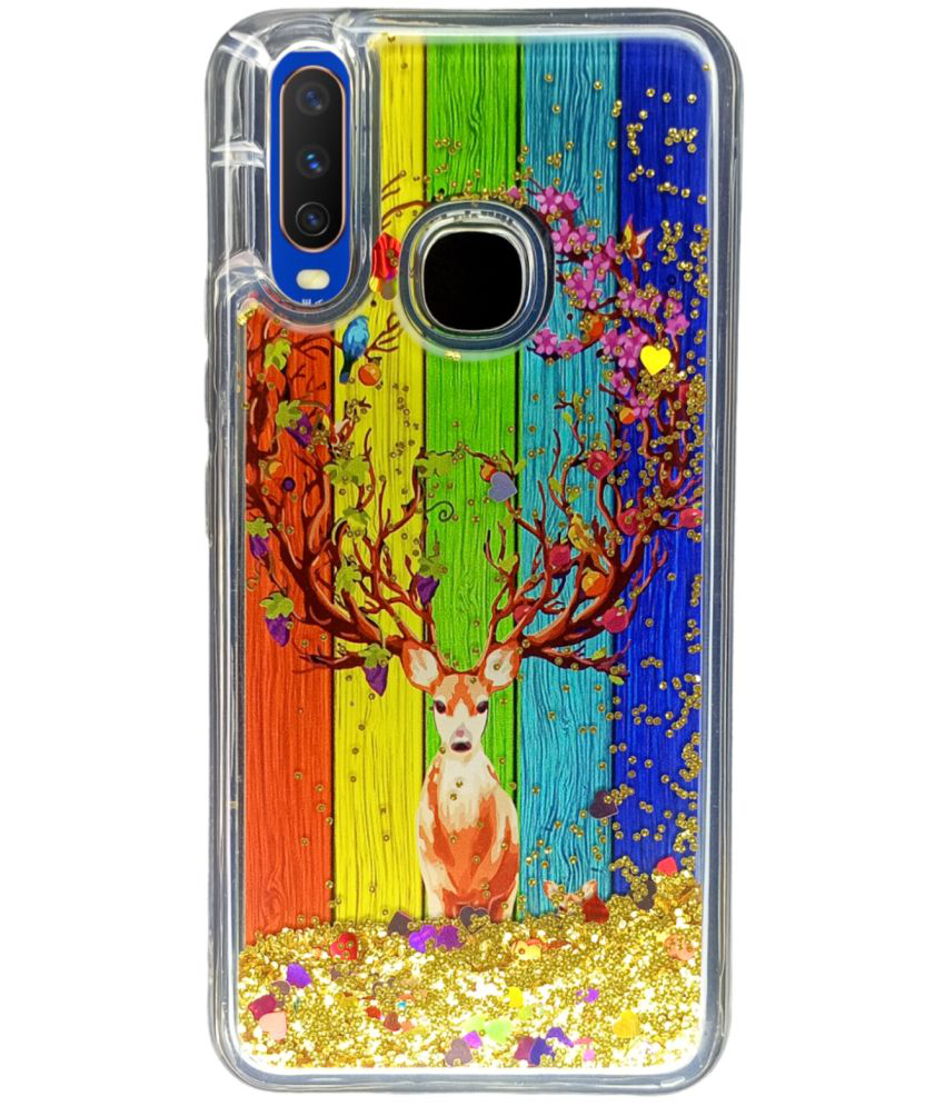     			NBOX - Multicolor Printed Back Cover Silicon Compatible For Vivo Y15 ( Pack of 1 )