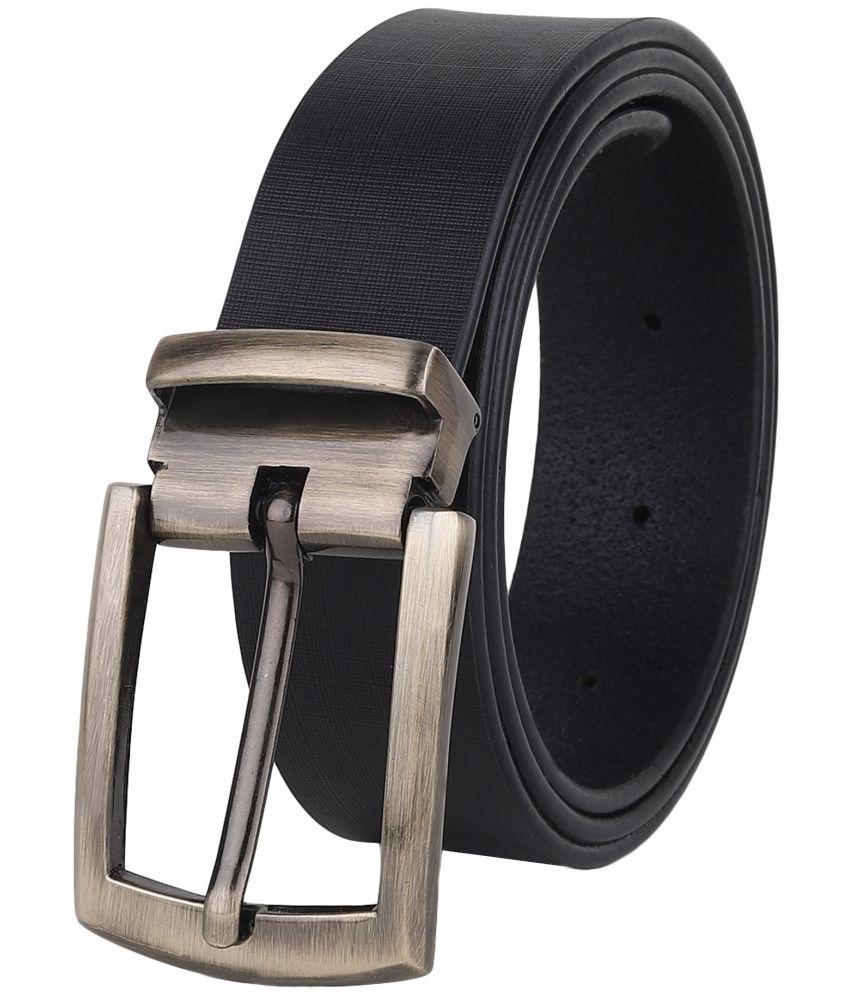     			SUNSHOPPING - Black 100% Leather Men's Formal Belt ( Pack of 1 )