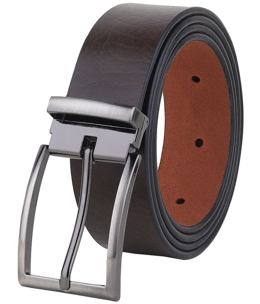     			SUNSHOPPING - Brown 100% Leather Men's Formal Belt ( Pack of 1 )