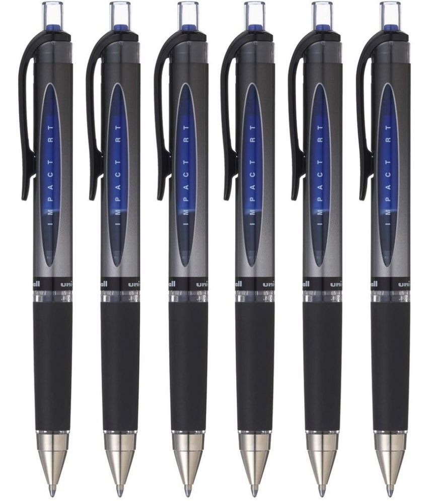     			Uniball - Blue Roller Ball Pen ( Pack of 6 )