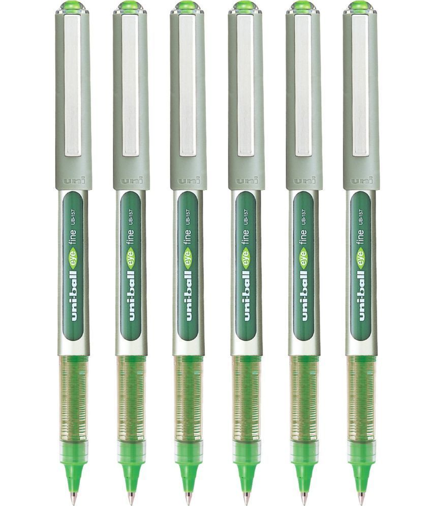     			Uniball - Green Roller Ball Pen ( Pack of 6 )