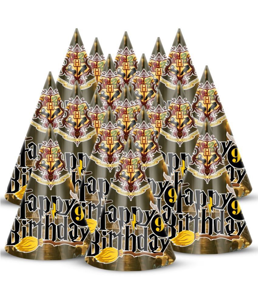     			ZYOZI Hari Pottar Theme Birthday Party Hats, Happy Birthday Cone Party Hats for Kids Birthday Party - Hari Pottar theme Birthday Party Supplies and Decorations (Pack of 20)