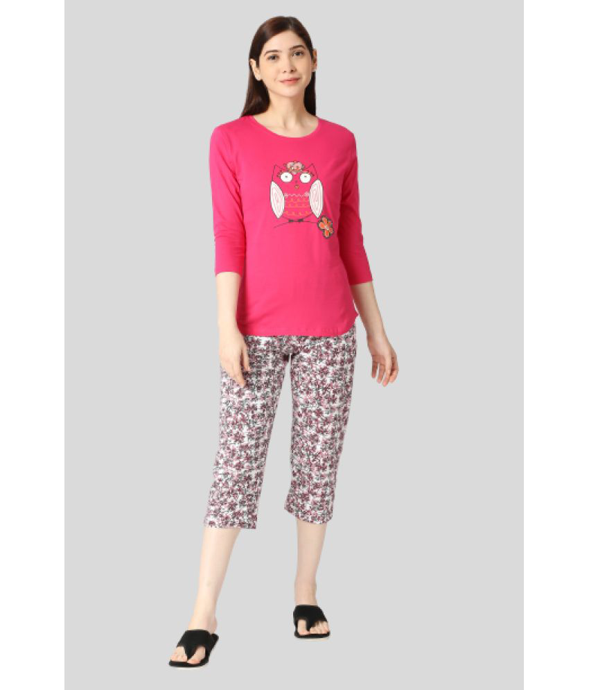     			Zebu - Fluorescent Pink Cotton Regular Fit Women's T-Shirt ( Pack of 1 )